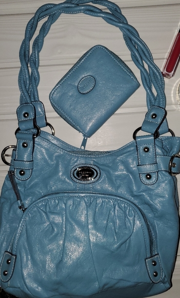 Rosetti Handbags - ROSETTI Shoulder small bag, C:Teal Blue w/wallet.